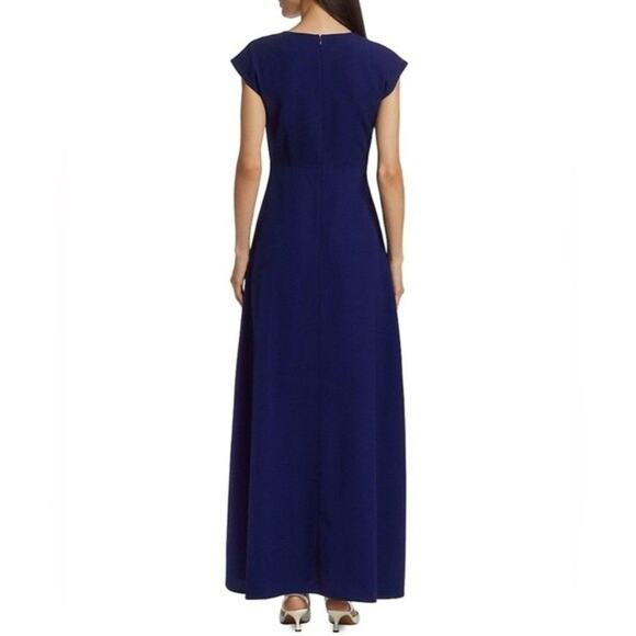 St. John‎ Satin Crepe Floor-Length Gown New With Tags Dark Cobalt Wedding Mother - Picture 5 of 11